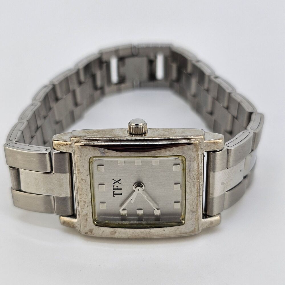 TFX by‎ Bulova Women's Watch 22MM Gray Dial Bracelet Band 6.5" New Battery